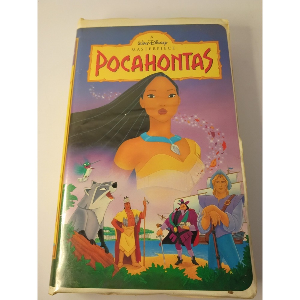 Vtg Pocahontas VHS, 1996 Walt Disney Masterpiece Collection Clamshell